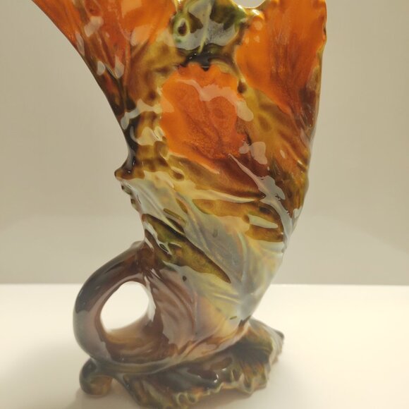 Vintage Giftcraft Japan Decorative Vase Fall colours 8 1/2" - Picture 4 of 10